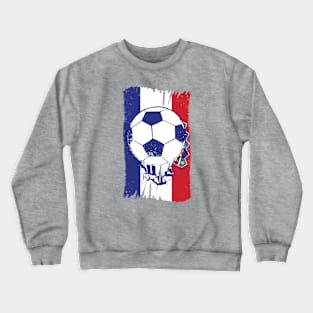 Vintage Croatian Flag with Football // Retro Croatia Soccer Crewneck Sweatshirt